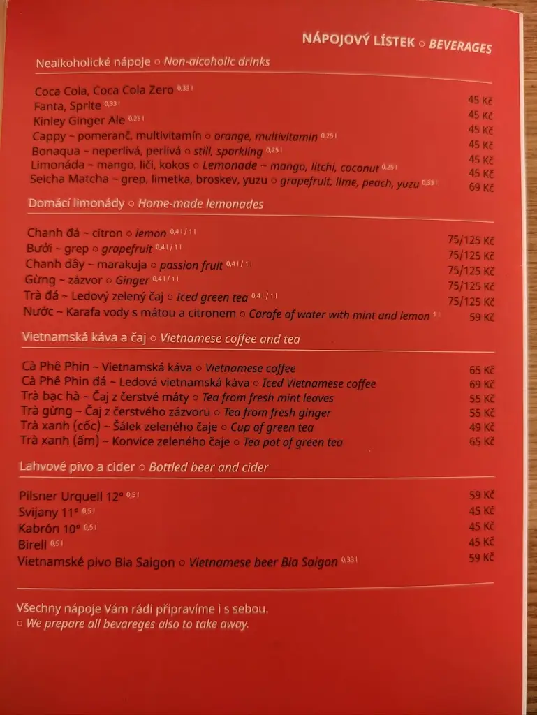 Menu_Gỗ Brno - Vietnamese Street Food_Brno_immagine_4