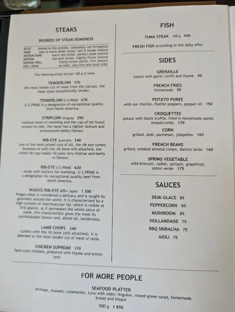 Menu_Pavillon Steak House_Brno_image_2