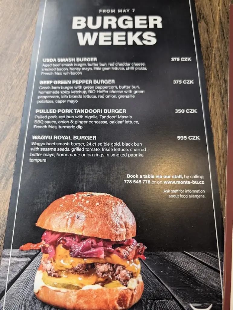 Menu_Restaurant a Steakhouse Monte Bú_Brno_image_1
