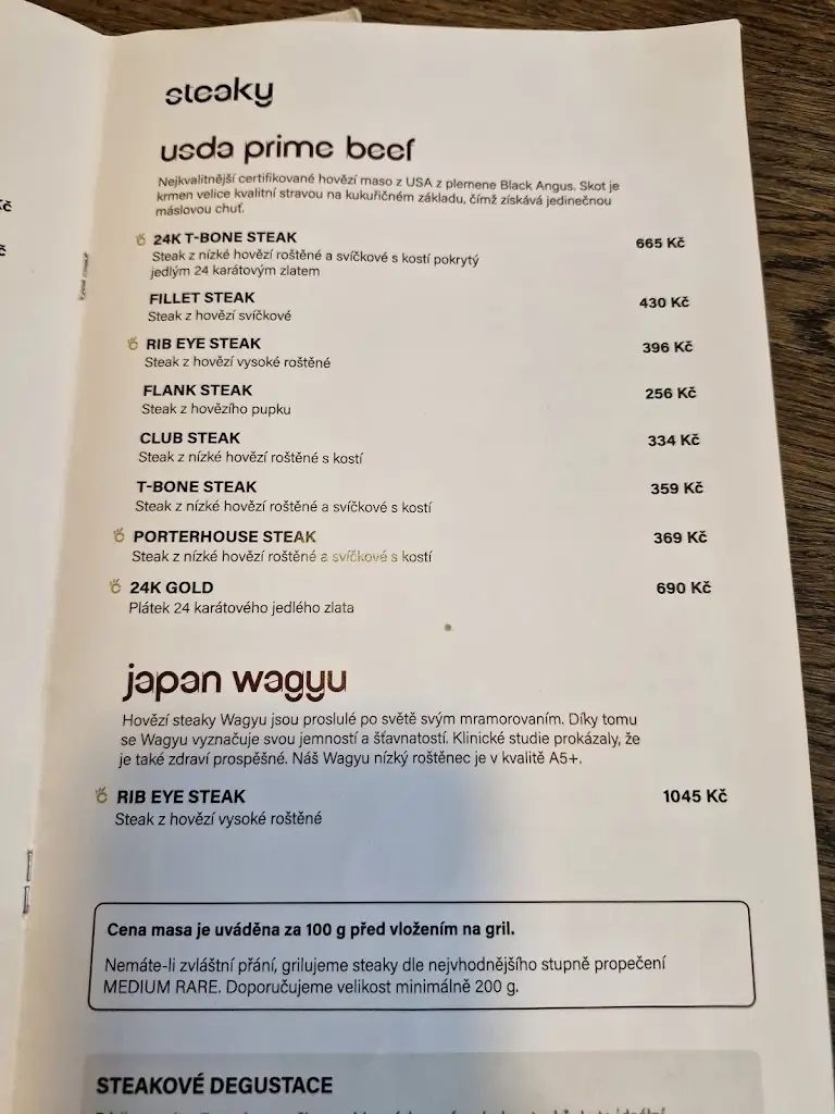 Menu_Restaurant a Steakhouse Monte Bú_Brno_image_3