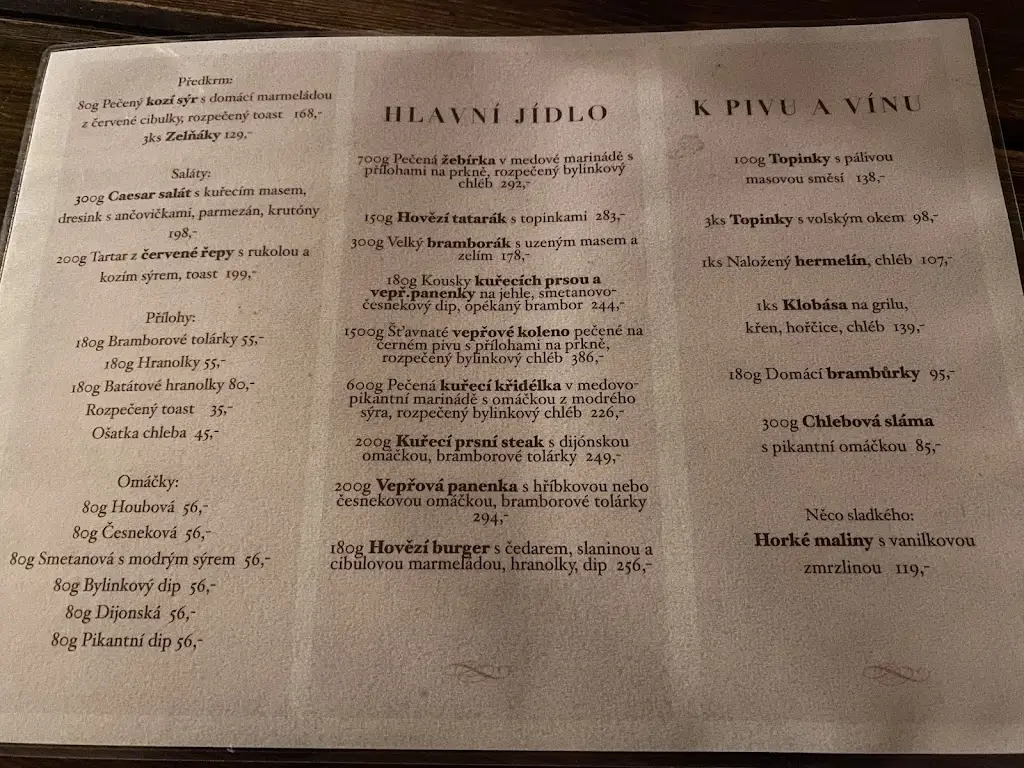 Menu_Středověká krčma_Brno_immagine_3