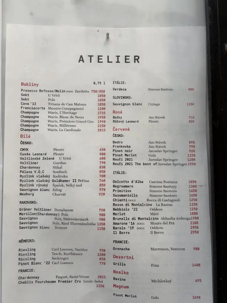 Menu_Atelier Bar & Bistro_Brno_image_3