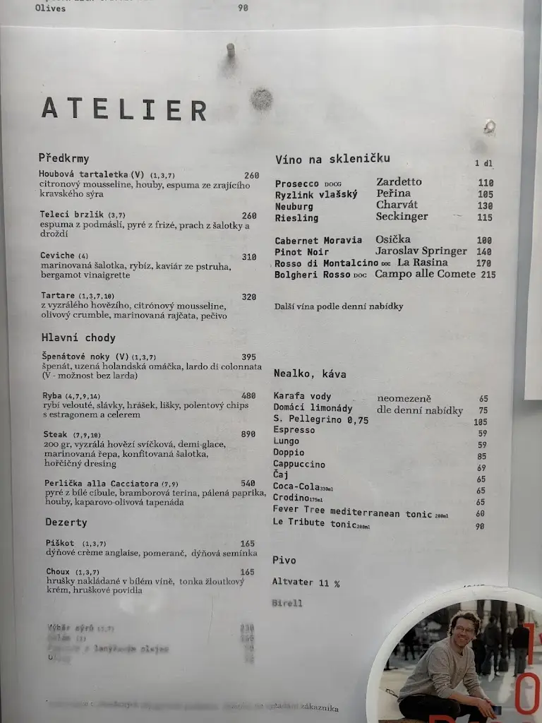 Menu_Atelier Bar & Bistro_Brno_image_4