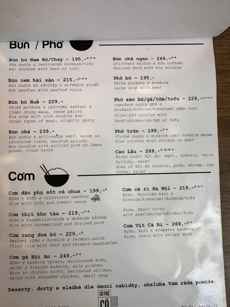 Menu_Cà Phê Cổ - Brno_Brno_image_2