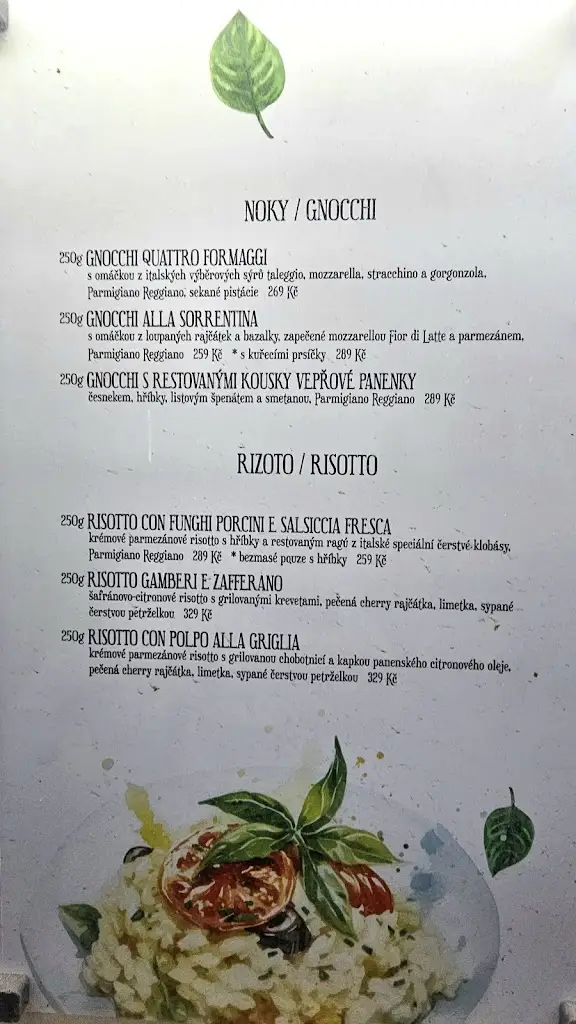 Menu_La Famiglia Brno_Brno_immagine_1
