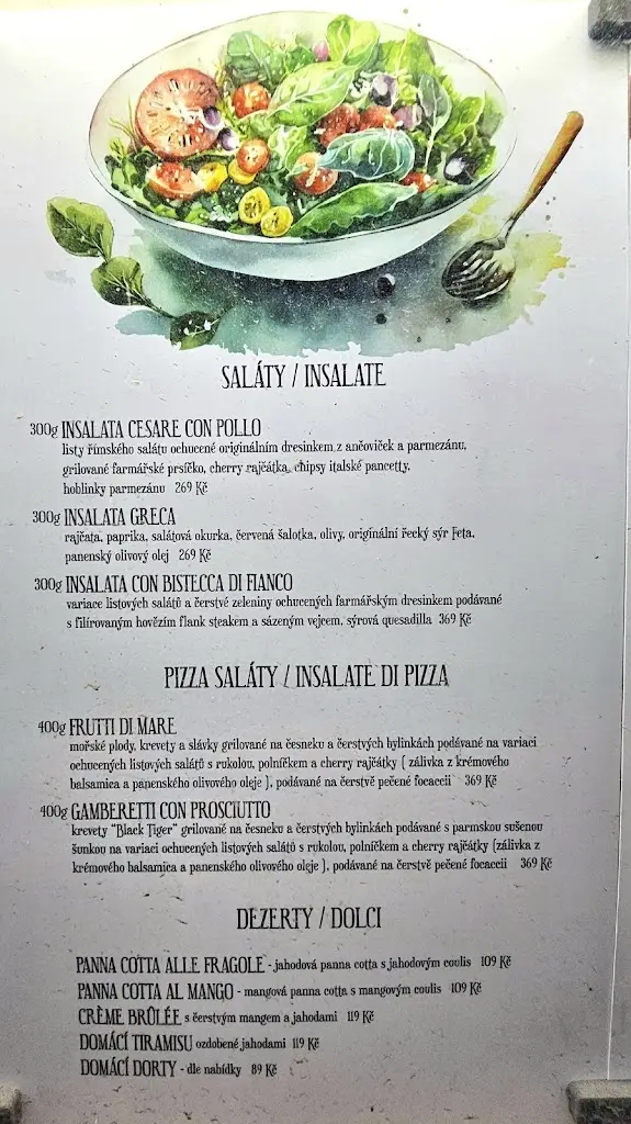 Menu_La Famiglia Brno_Brno_immagine_4
