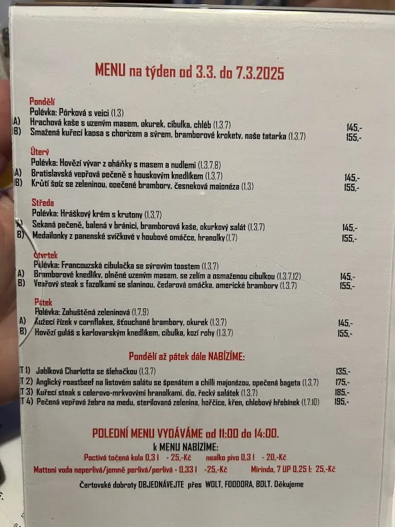Menu_U Třech čertů - Starobrněnská_Brno_image_2