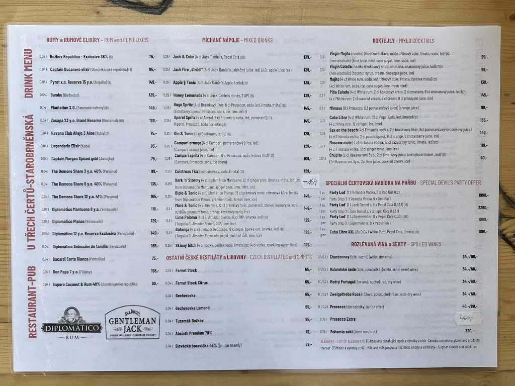 Menu_U Třech čertů - Starobrněnská_Brno_image_4