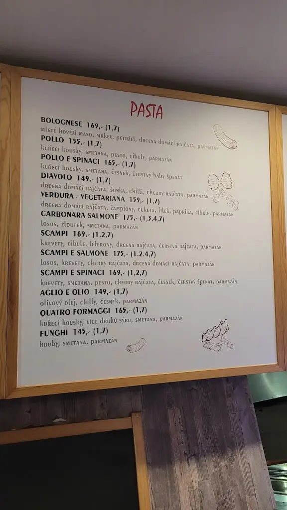 Menu_Bistro Di Napoli_Brno_image_1