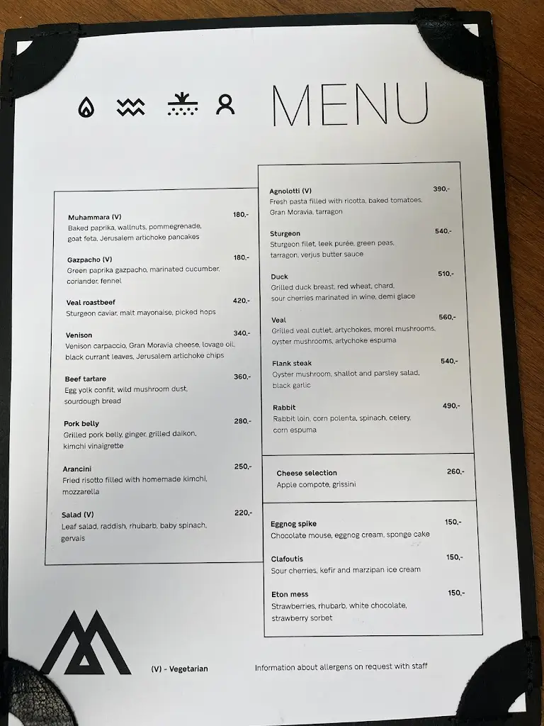 Menu_Element Bar & Restaurant_Brno_immagine_2
