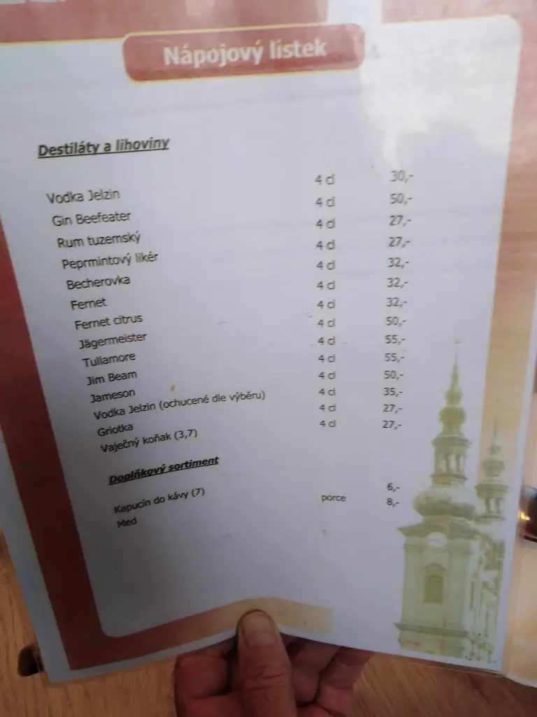 Menu_Kavárna na zámku_Bučovice_image_1