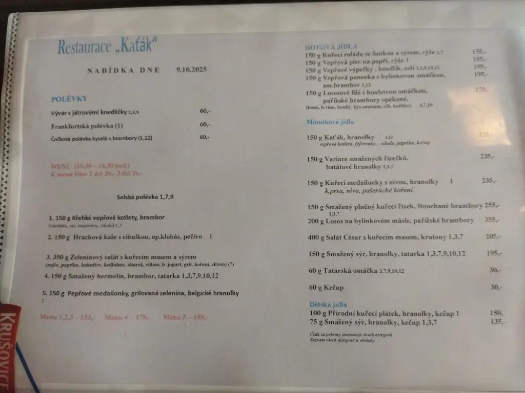 Menu_Restaurace Kaťák_Bučovice_image_1