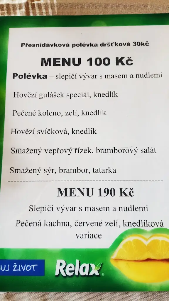 Menu_Hospůdka U Lokálky_Bzenec_image_3