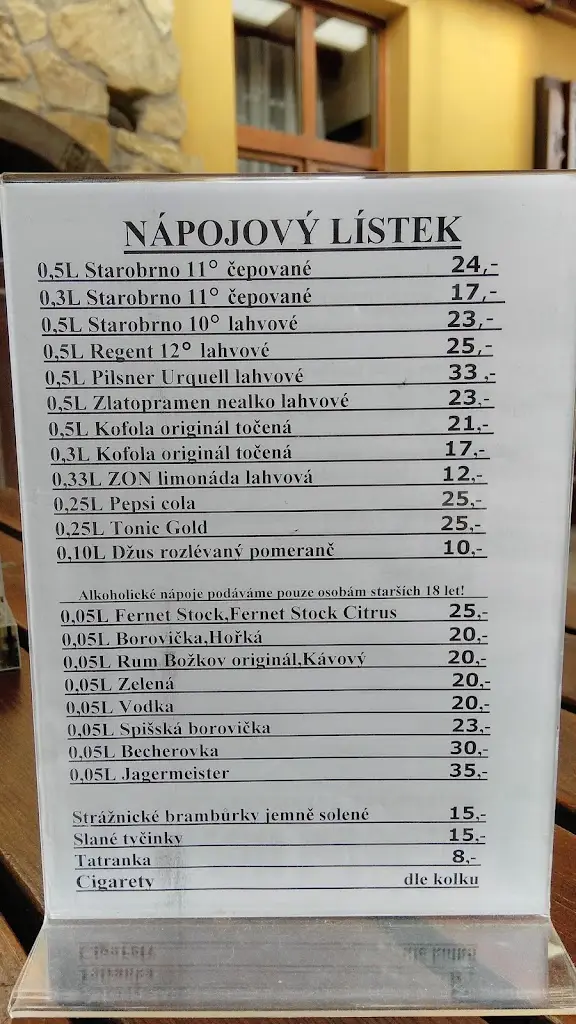Menu_Restaurace Sokolovna_Bzenec_immagine_1