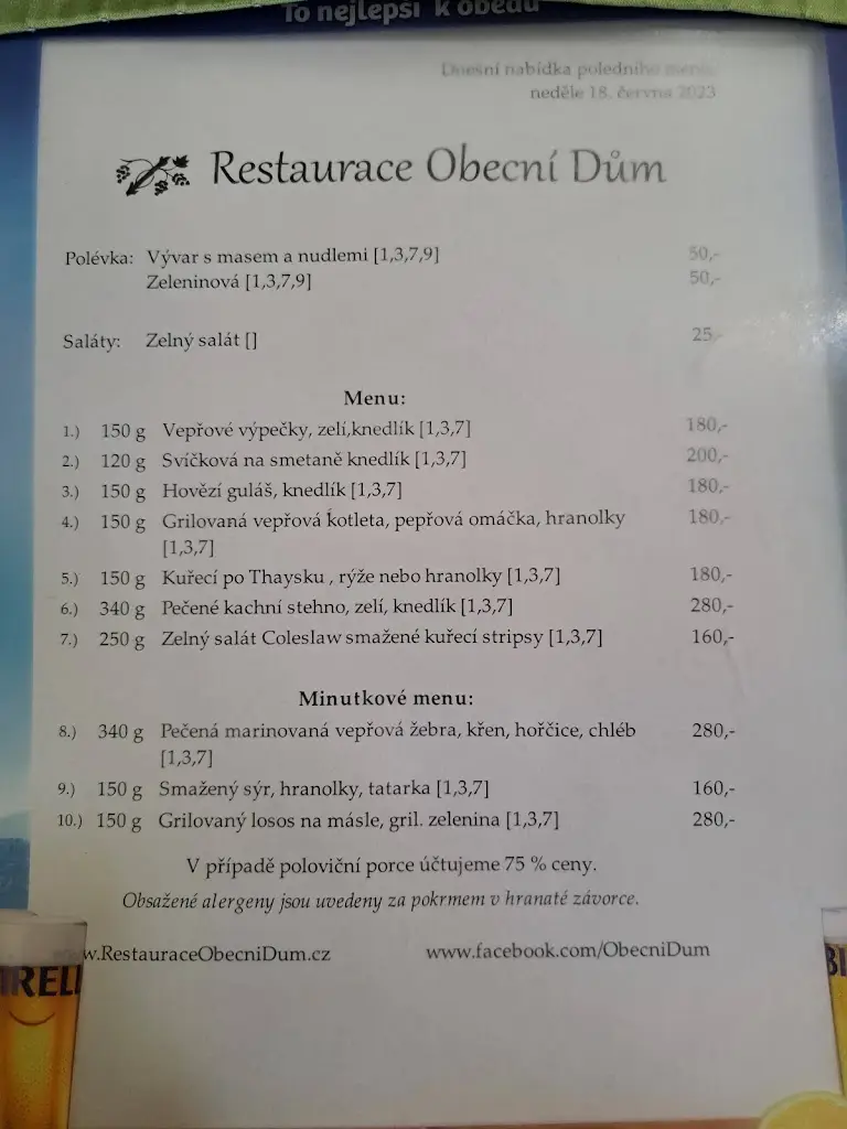 Menu_Restaurace Obecní Dům_Dolní Bojanovice_image_2