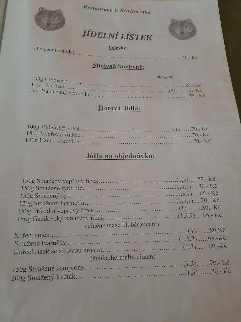 Menu_Eva Chramostová - Restaurace U šedého vlka_Dolní Kounice_image_2