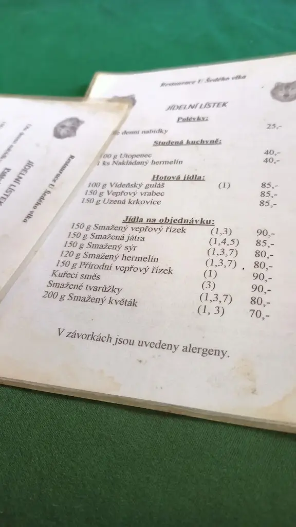 Menu_Eva Chramostová - Restaurace U šedého vlka_Dolní Kounice_image_3