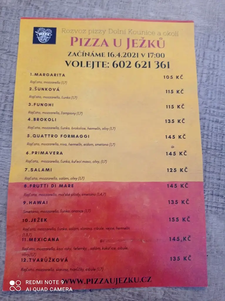 Menu_Pizza u Ježků_Dolní Kounice_image_3