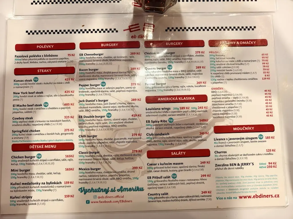 Menu_Americká restaurace EB DINERS_Černá Hora_image_1