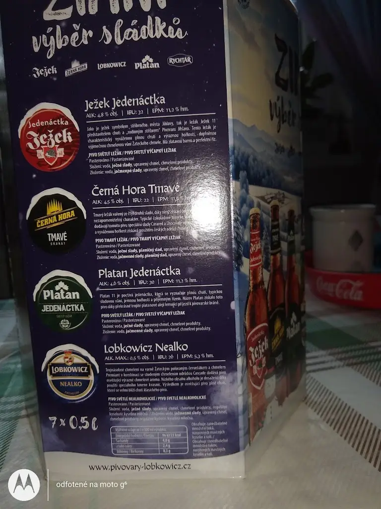 Menu_Cerna Hora Brewery and Restaurant_Černá Hora_image_2