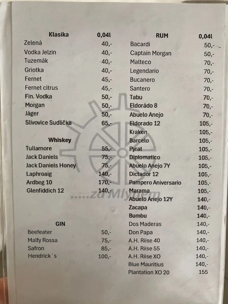 Menu_Pivnice za mlýnem_Černá Hora_image_1