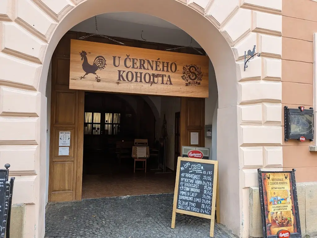 Hostinec U Černého kohouta restaurant in Černá Hora