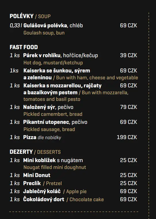 Menu_FordBar 'Černá Hora'_Černá Hora_image_1