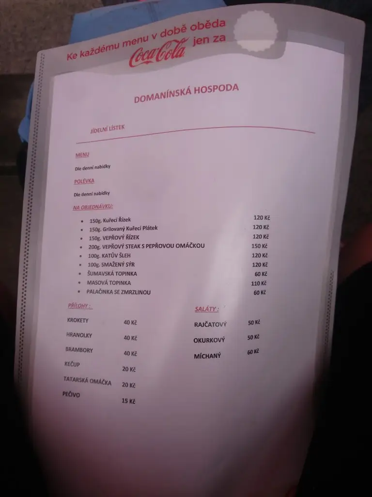 Menu_Domanínská hospoda_Domanín_image_1