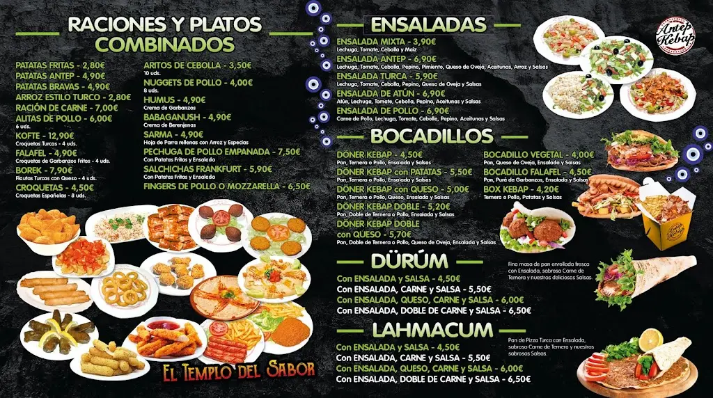 Menu_Antep Kebap Lucero Pizza Artesana_Borek_immagine_2