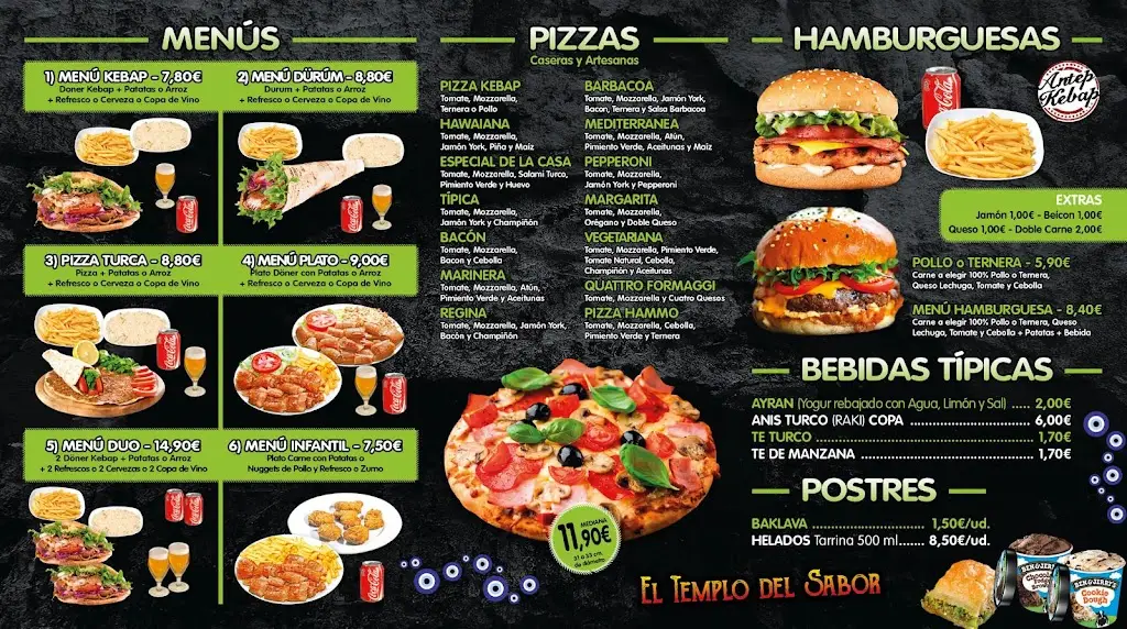 Menu_Antep Kebap Lucero Pizza Artesana_Borek_immagine_3