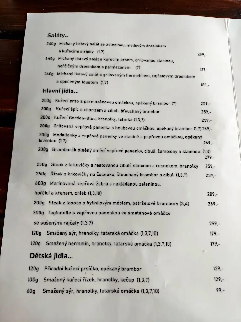Menu_Restaurace Na Koupališti_Dubňany_immagine_1