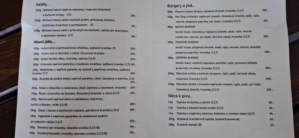 Menu_Restaurace Na Koupališti_Dubňany_immagine_2