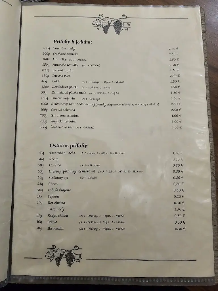 Menu_Viecha Jašter_Hlohovec_image_1