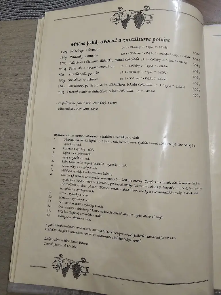 Menu_Viecha Jašter_Hlohovec_image_2