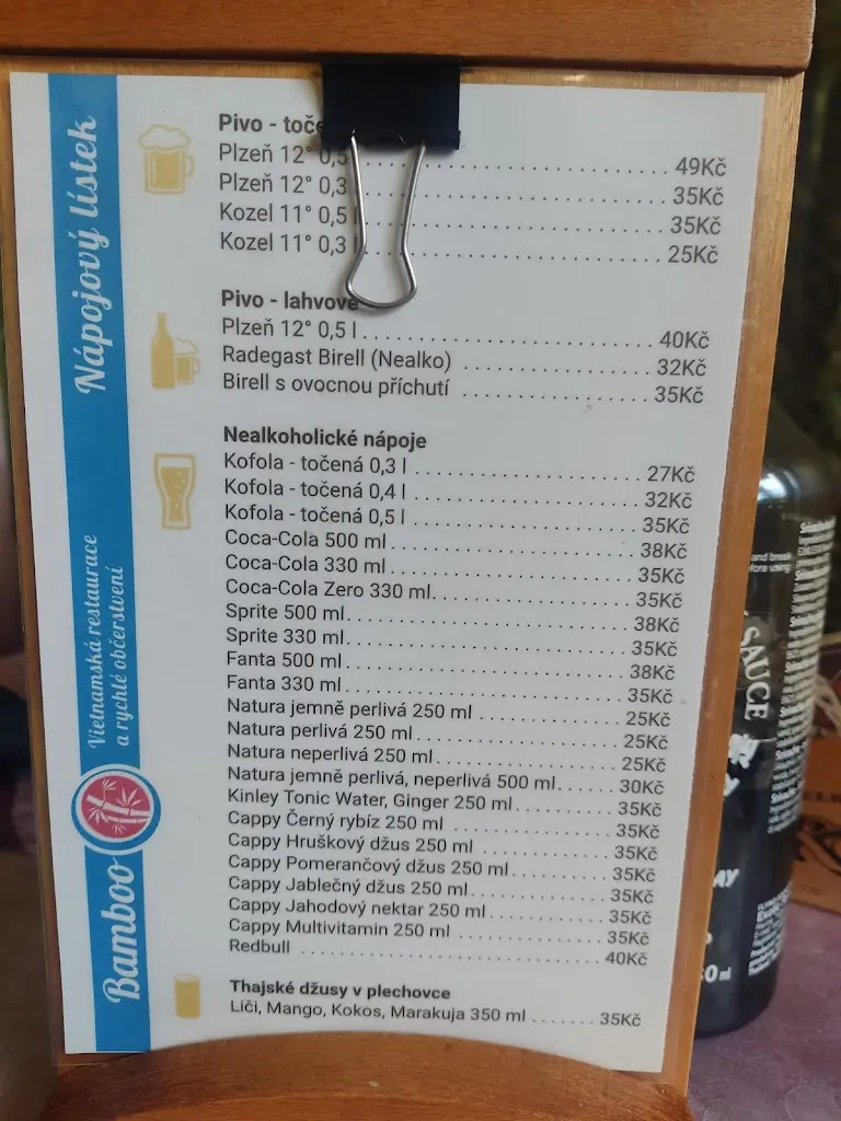 Menu_Bamboo Restaurace Vietnam_Bechyně_immagine_2