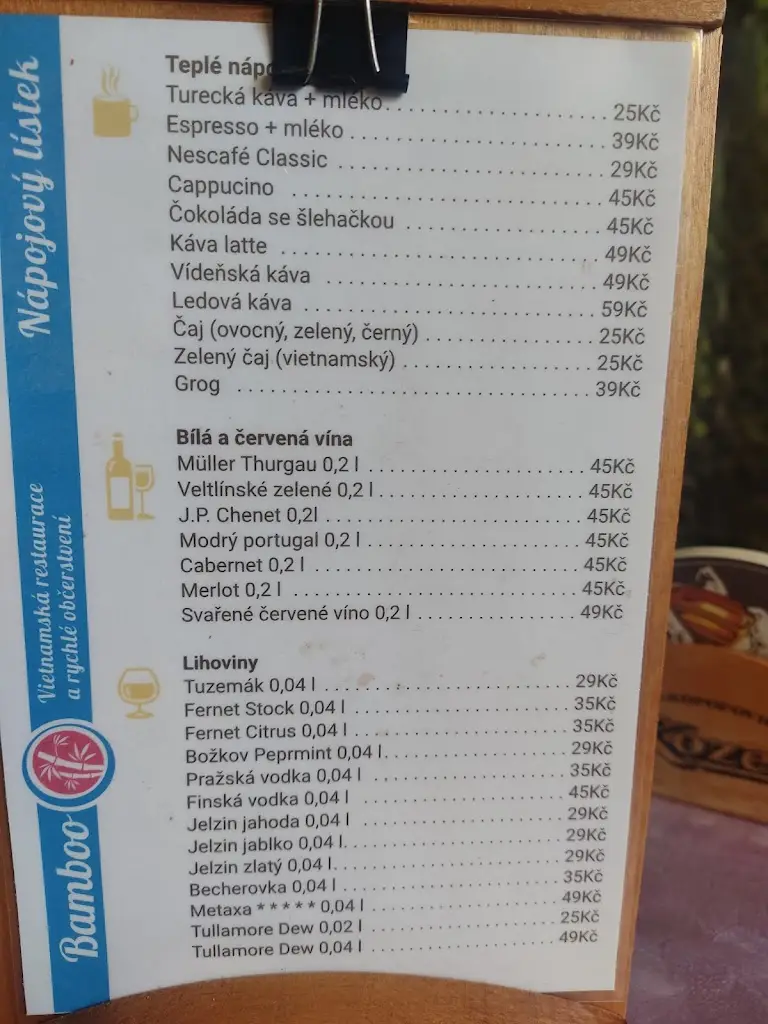 Menu_Bamboo Restaurace Vietnam_Bechyně_immagine_4