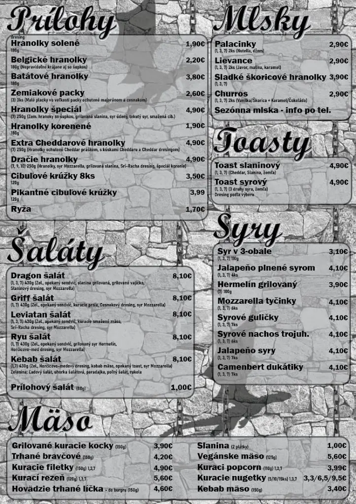 Menu_Dragon Street Food_Hlohovec_immagine_2