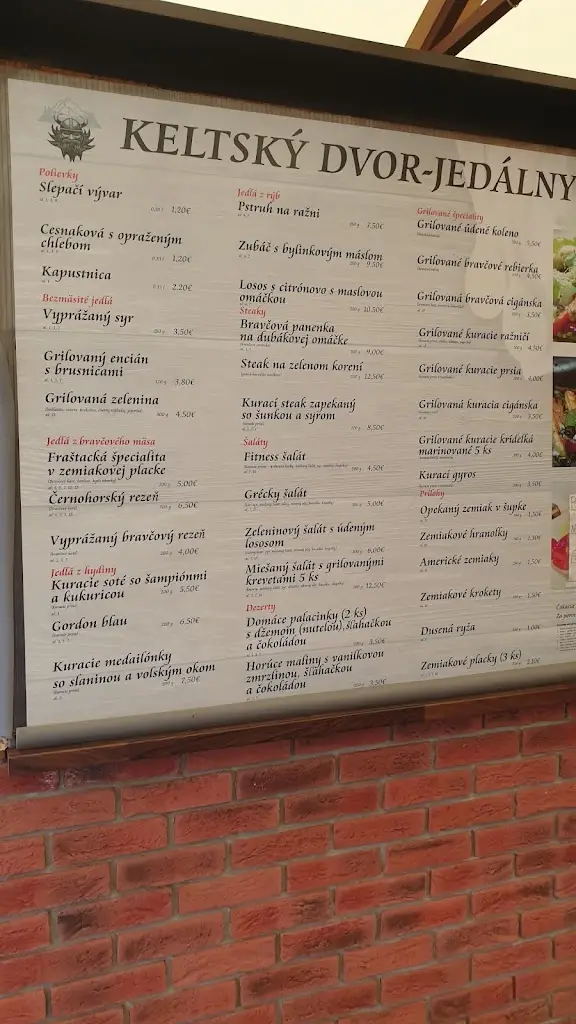Menu_Keltský dvor_Hlohovec_image_1