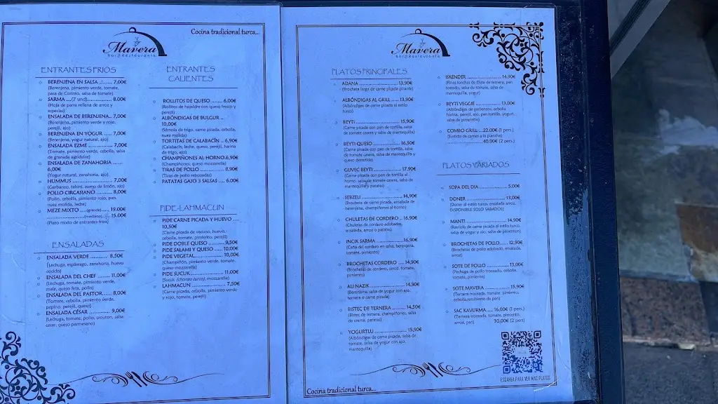 Menu_Restaurante Mavera_Borek_image_1