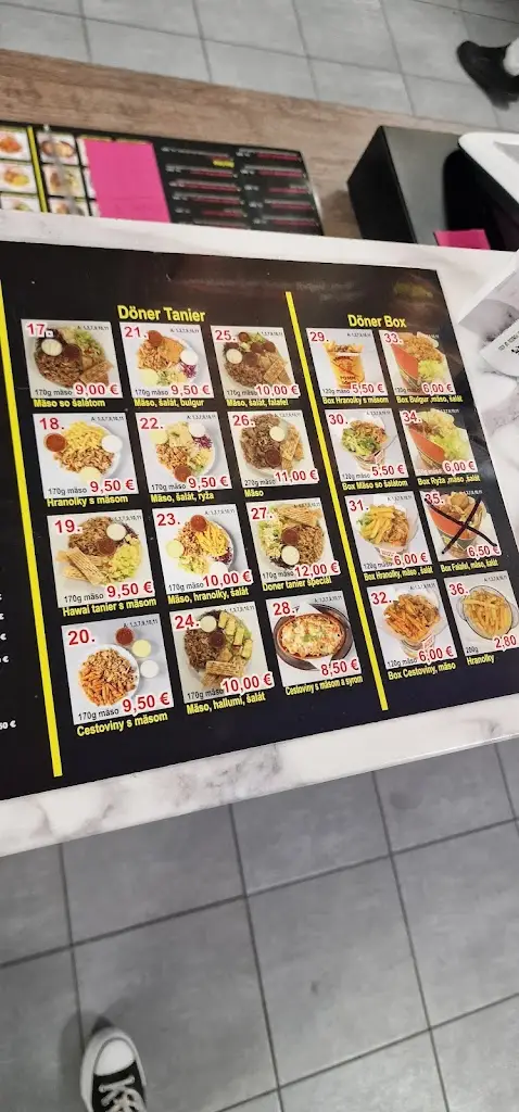 Menu_Mega kebab_Hlohovec_immagine_2