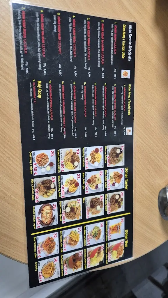 Menu_Mega kebab_Hlohovec_immagine_3