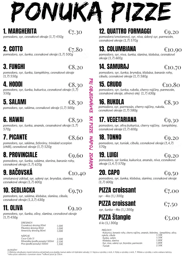 Menu_Pizza Al Dente Hlohovec_Hlohovec_image_2