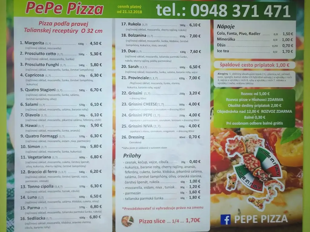 Menu_Pizza Al Dente Hlohovec_Hlohovec_image_3