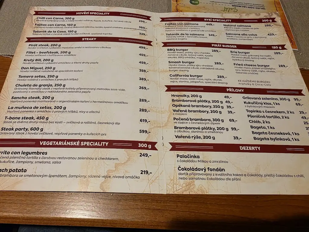 Menu_Restaurace U Piráta_Hodonín_image_1
