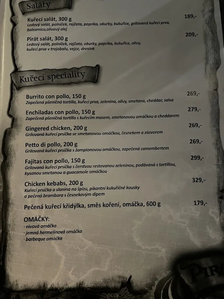 Menu_Restaurace U Piráta_Hodonín_image_4