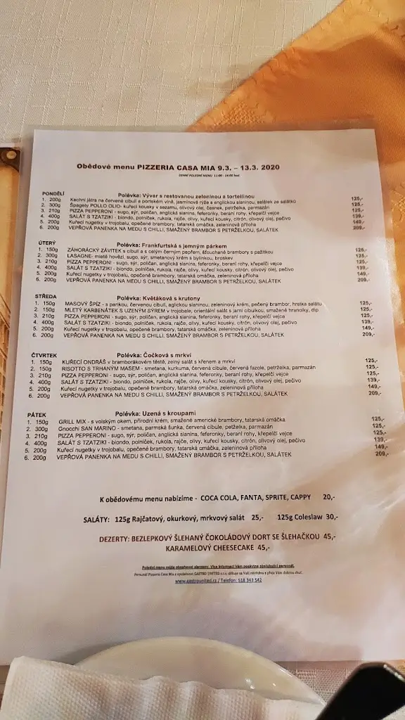 Menu_Casamia_Hodonín_immagine_1