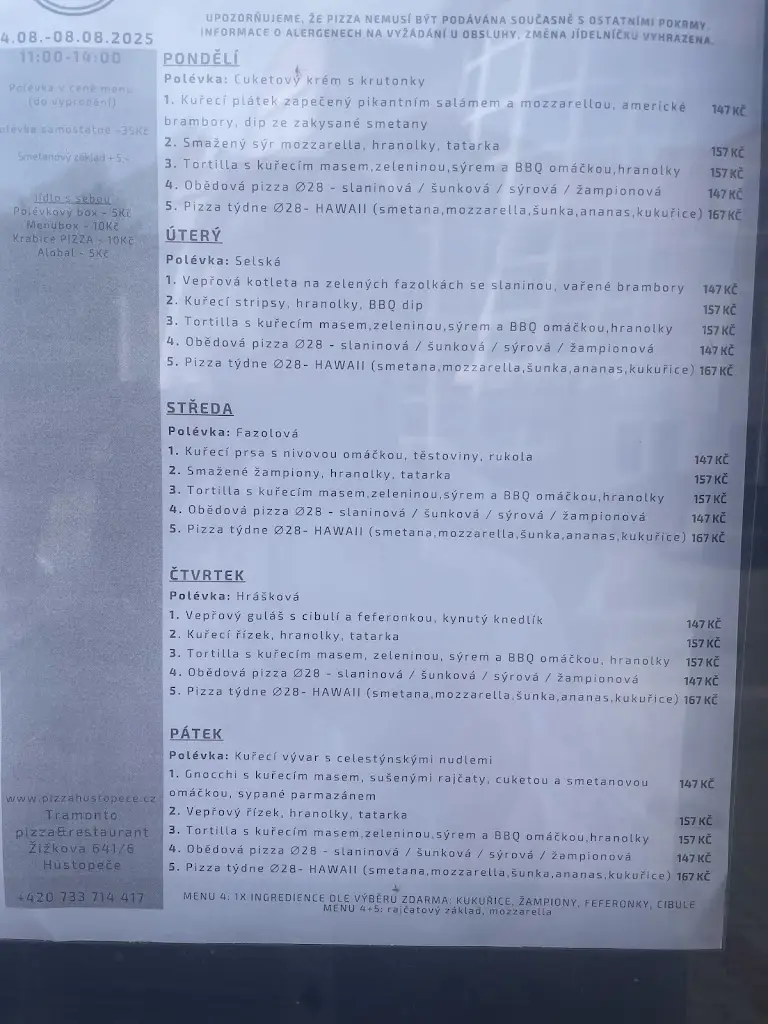 Menu_Pizzerie Tramonto_Hustopeče_image_4
