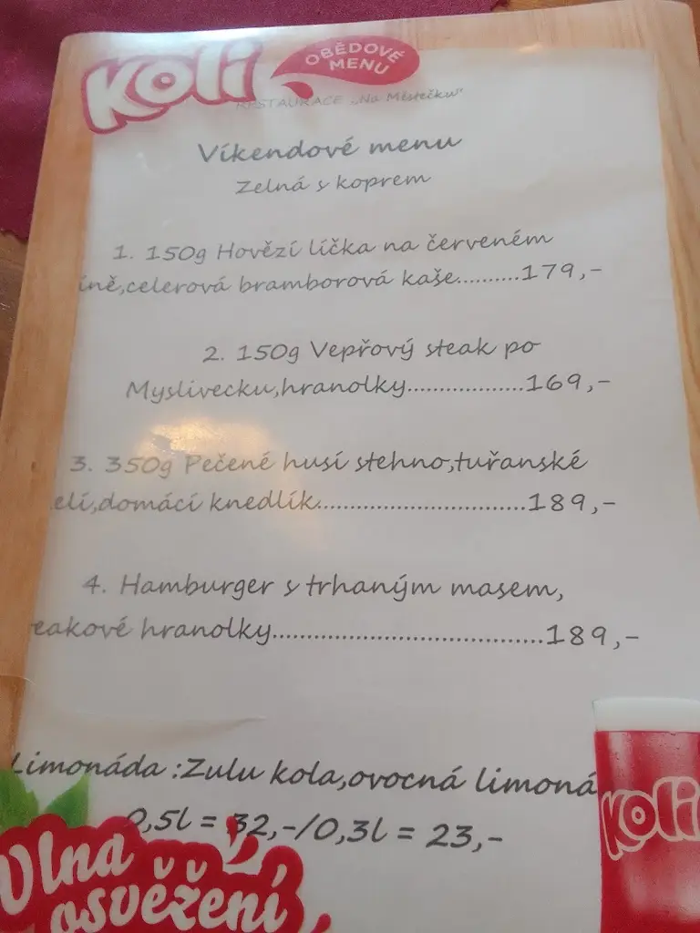 Menu_Restaurace NA MĚSTEČKU_Ivanovice na Hané_image_4