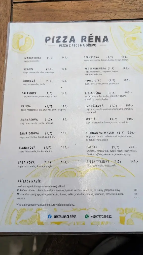 Menu_Restaurace Réna_Ivančice_image_1