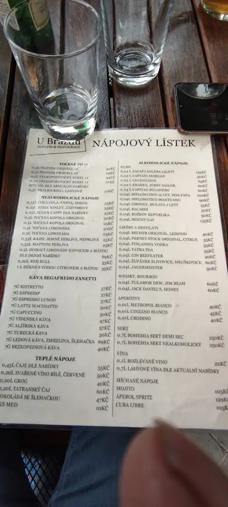 Menu_Restaurace & Penzion U Brázdů_Ivančice_image_2